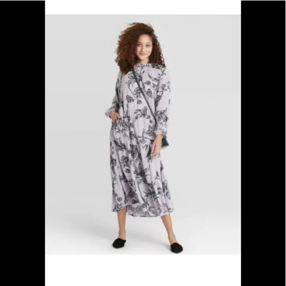 Women's Long Sleeve Tiered Dress A New Day Size